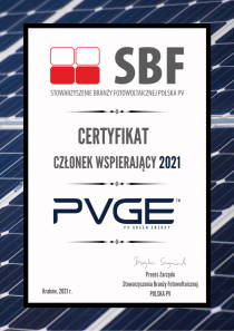 PVGE certyfikat SBF